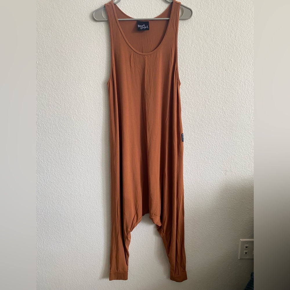 Burnt Orange Momper Romper